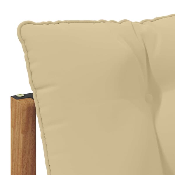 Modulsoffa utomhus mitt och hörn med kudde 3 Stycke Naturfärg