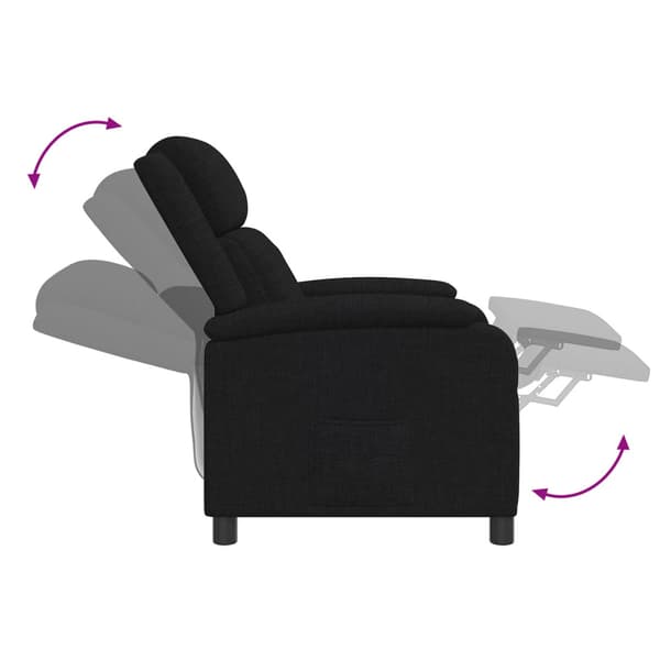 Recliner Svart Tyg