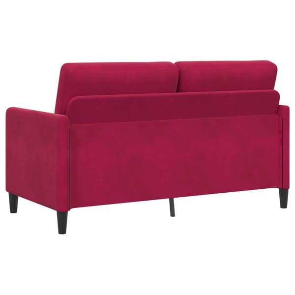 Soffa med förvaring Vinröd 152 x 78 x 87 cm Polyester
