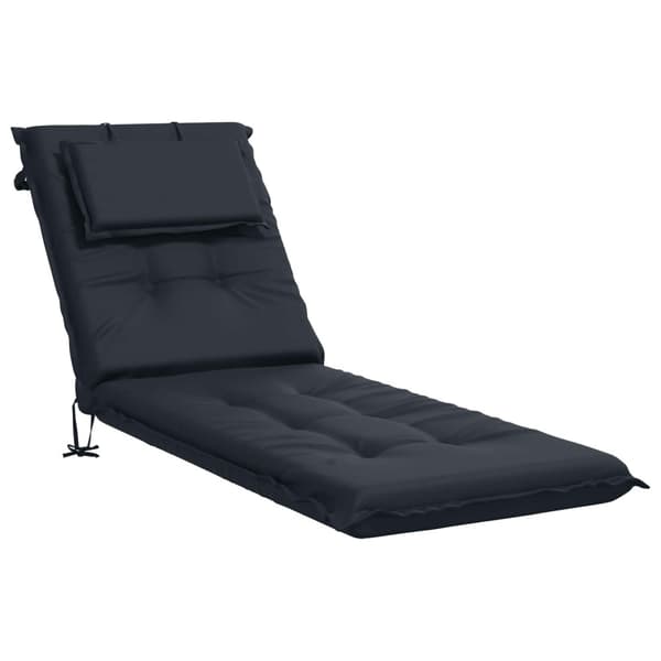 Solstol Kudde GEMERT 100% Polyester Mörkblå 190 x 50 x 9 cm