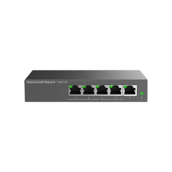 Grandstream GWN7700P - switch - 4 portar - ohanterad Svart