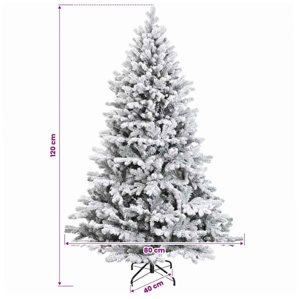 Plast Hingad Julgran 120 cm 150 LED-lampor Varmvit