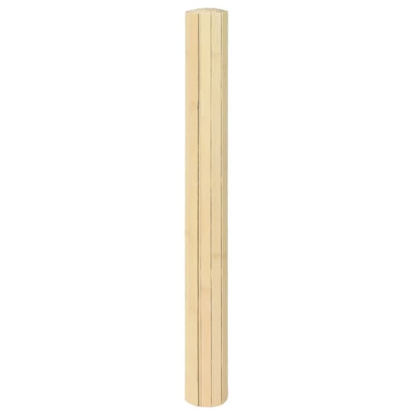 Matta rektangulär ljus naturlig 100x300 cm bambu