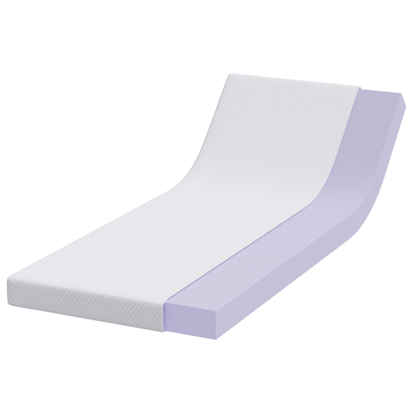 Memory foam madrass toppers 70 x 200 cm Thick Mjuk Vit