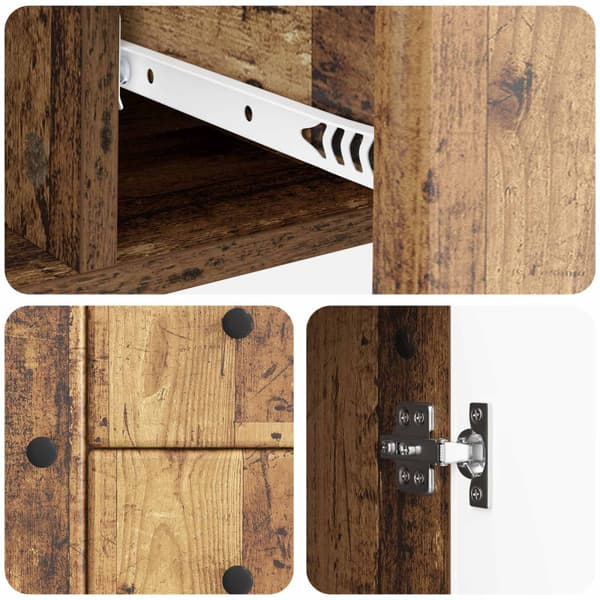 Sideboard Gammalt trä 89 x 34,5 x 60 cm Konstruerat trä