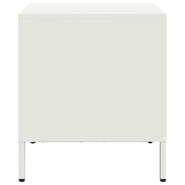 Sängbord vit 35x39x43,5 cm stål