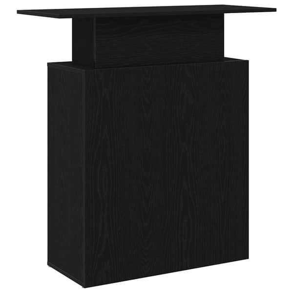 Receptionsdisk svart 100x40x104 cm konstruerat trä