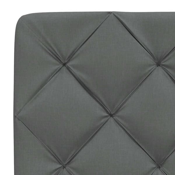 Bed with Mattress Dark Grey 160x200 cm Fabric