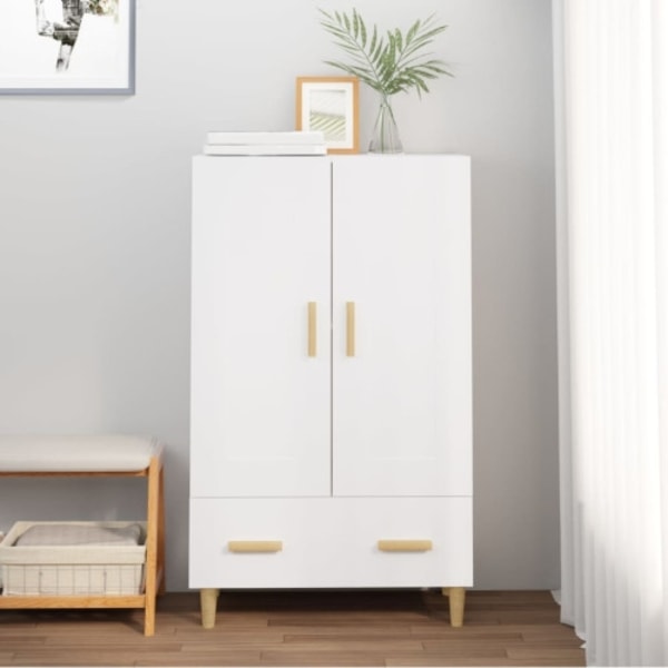 Skänk vit 70x31x115 cm konstruerat trä