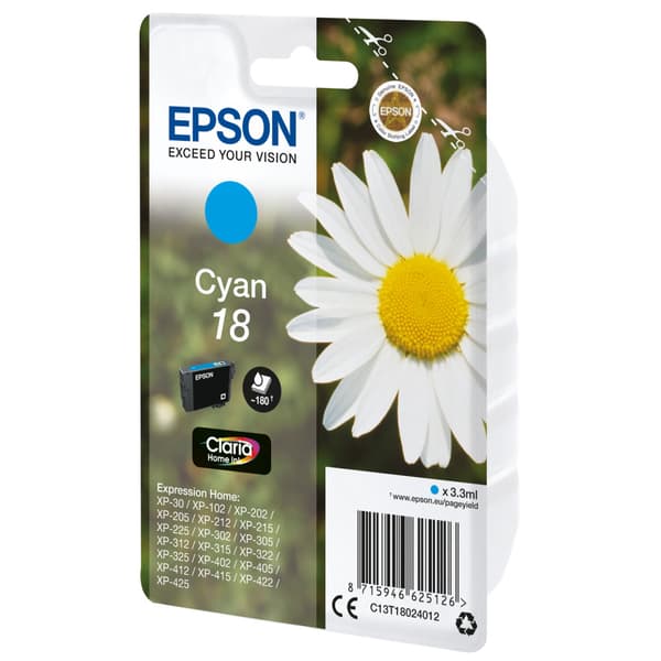 Epson Daisy Enpack cyan 18 Claria Home-bläck