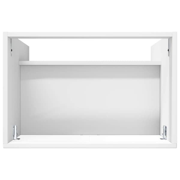Badrumsskåp under handfat Vit högglans 78,5 x 37,5 x 81 cm