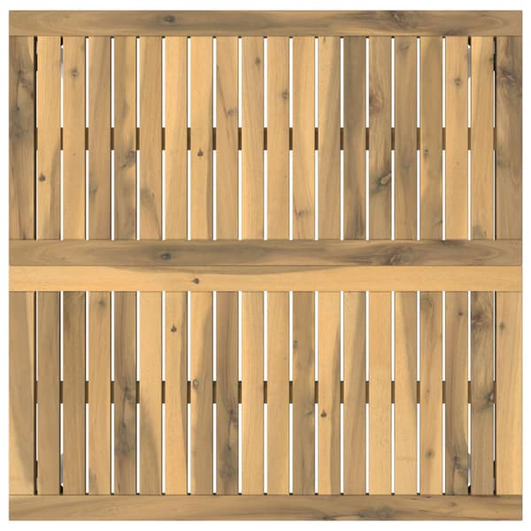 Kaffeebord Vit 80 x 80,5 x 45 cm Massivt Akaciaträ