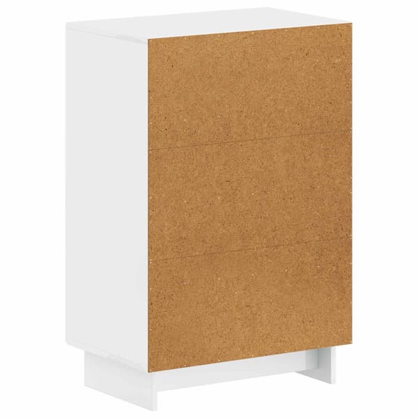 Skoskåp EDE 59,5 x 39,5 x 90 cm Konstruerat trä Vit högglans