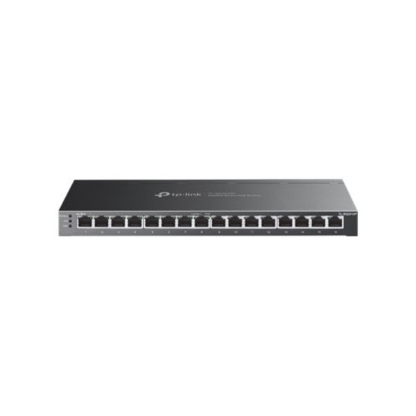 TP-Link JetStream TL-SG2016P V1 - switch - 16 portar - Administrerad - rackmonterbar Svart