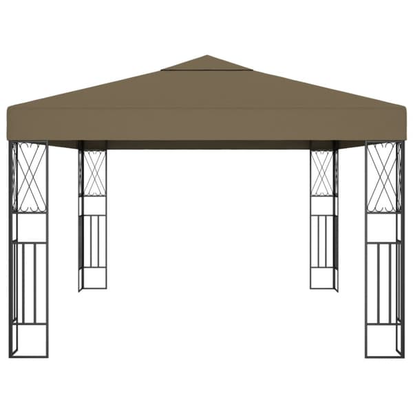 Paviljong 3x4 m taupe tyg