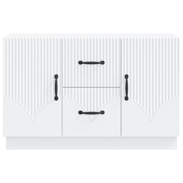 Sideboard med låda Vit 89 x 34,5 x 57 cm Konstruerat trä