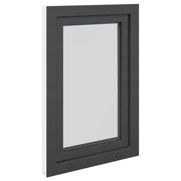 Källarfönster RISOR Antracit 60 x 90 cm PVC och glas