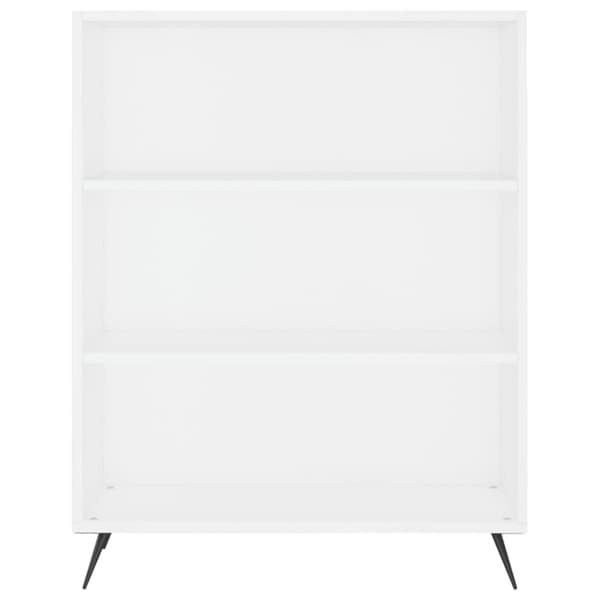 Högskåp vit 69,5x32,5x180 cm konstruerat trä