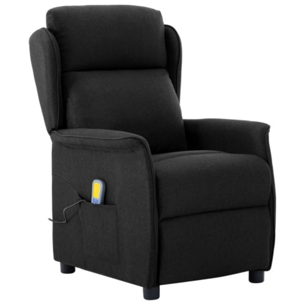 Massagefåtölj Svart Tyg