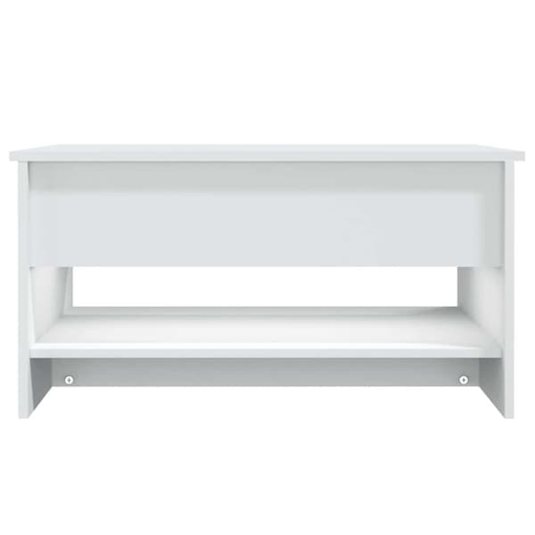 Soffbord vit 80x50x40 cm konstruerat trä