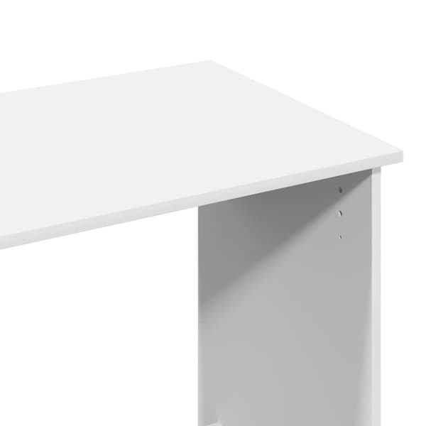 Skrivbord vit 80x40x75 cm konstruerat trä