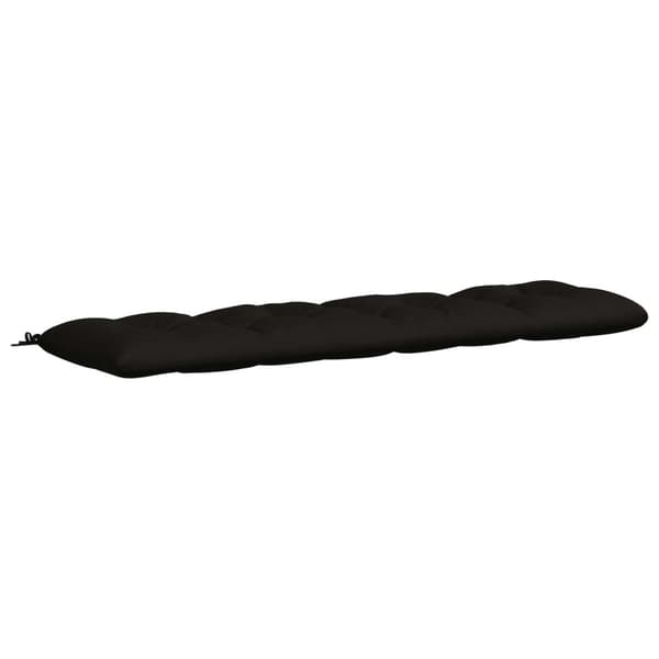 Bänk kudde VIANEN 100% Polyester Svart 200 x 50 x 12 cm