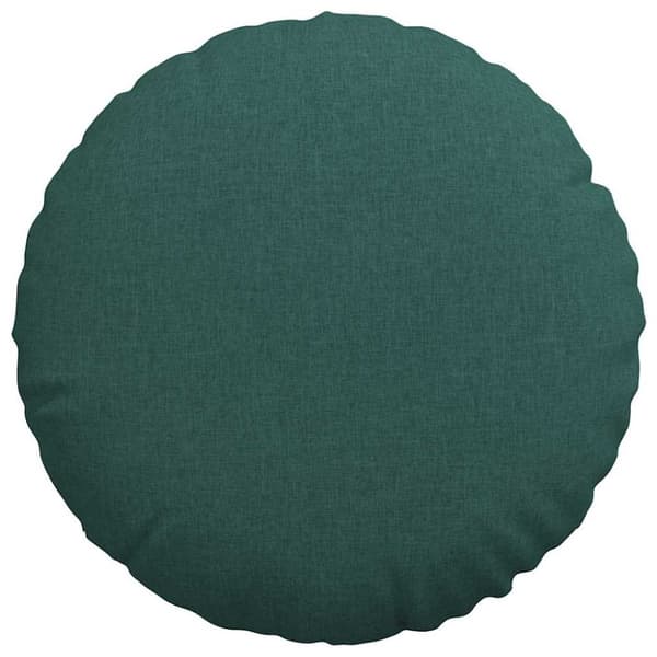 Sittkuddar 2 pcs Mörkgrön Ø60 x 21 cm tyg