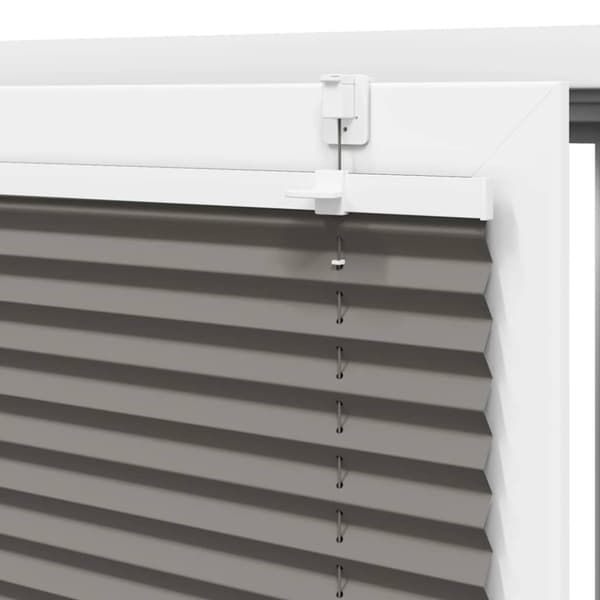 Plisserad persienn antracit 110x200 cm tyg bredd 109,4 cm