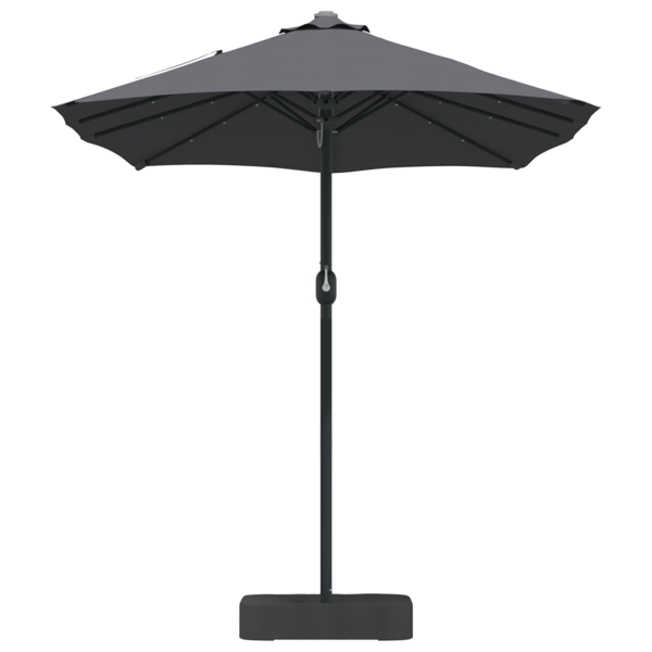 Trädgårdsparasol Antracit 385 x 209 x 244 cm Polyester