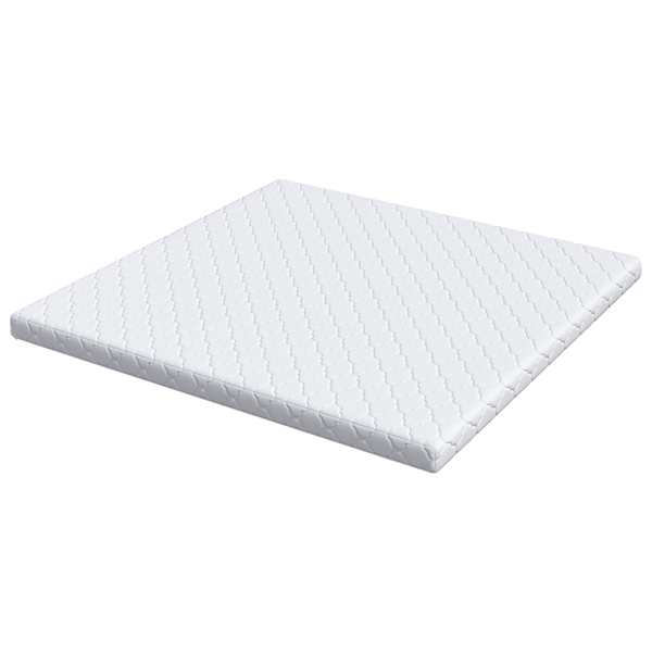 Madrass Vit 200 x 200 cm Jacquardtyg