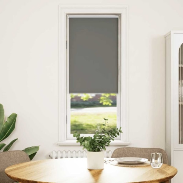 Rullgardin mörkläggning grå 45x130 cm tygbredd 40,7 cm