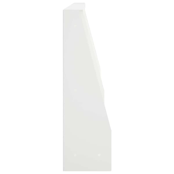 Stödvägg 6 st 80 x 12 x 50 cm Stål Vit
