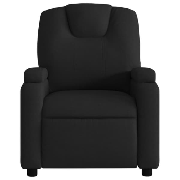 Massagefåtölj svart tyg