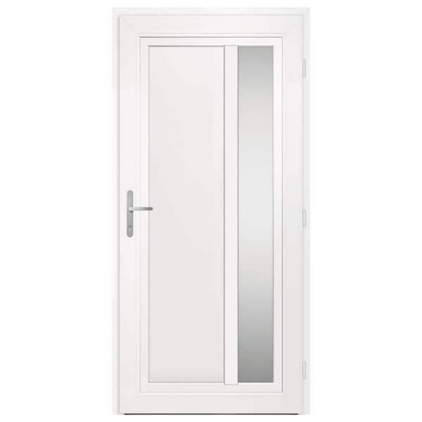 Ytterdörr antracit 98x208 cm PVC