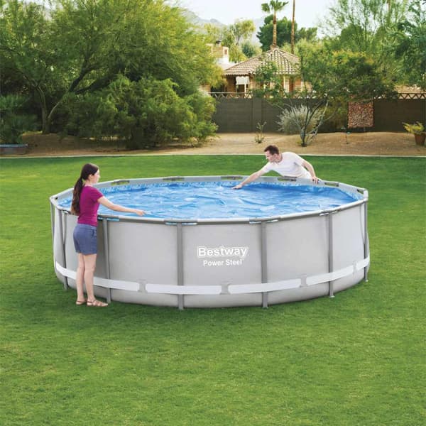 Bestway Soldrivet poolöverdrag Flowclear 427 cm