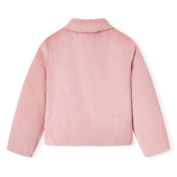 Kappa för barn konstpäls rosa 92