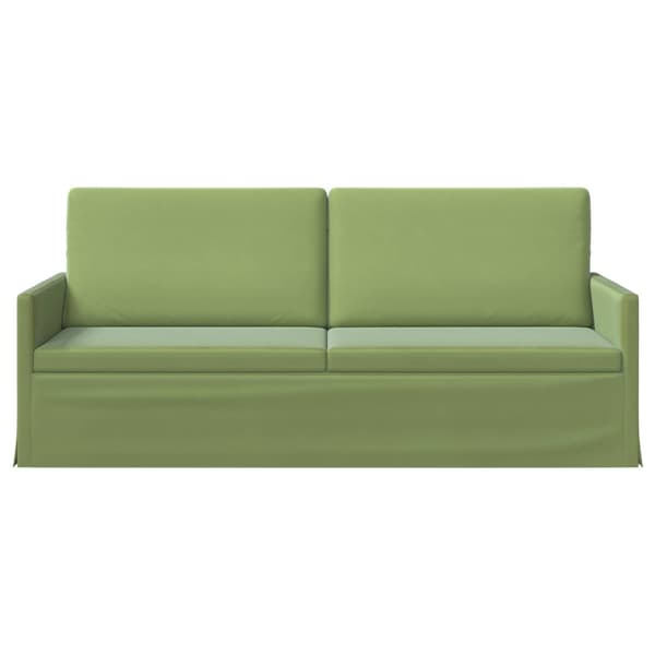 3-sitssoffa Ljusgrön 190 x 81 x 82 cm Sammet (V)