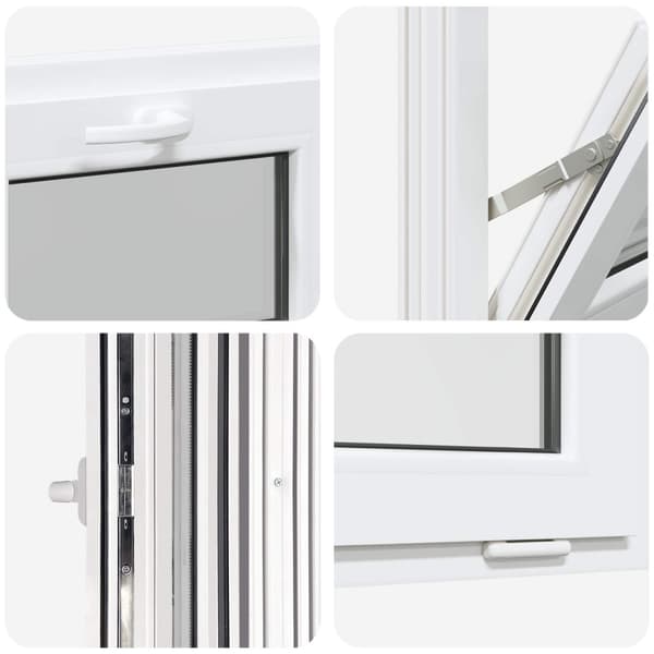 Tilt källarfönster RISOR 50 x 40 cm PVC och klart glas
