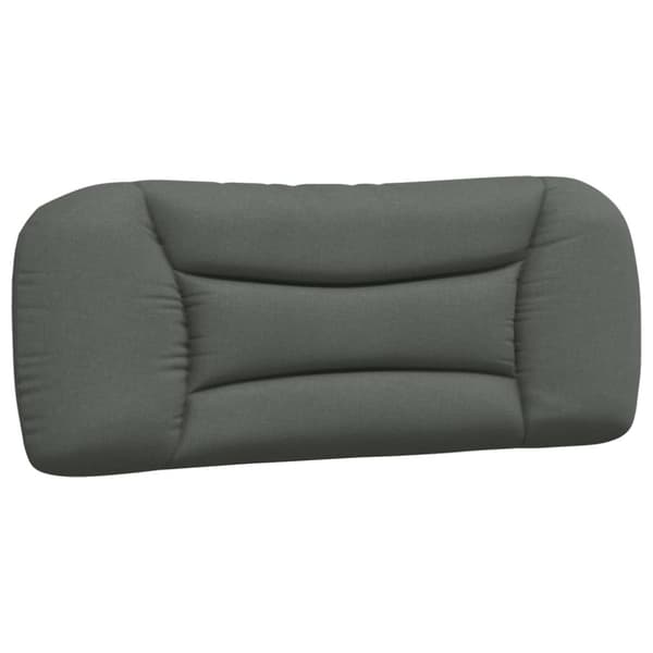 Bed Frame without Mattress "Hvar" Dark Grey 100x200 cm Fabric