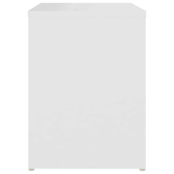 Sängbord 2 st vit 40x30x40 cm konstruerat trä