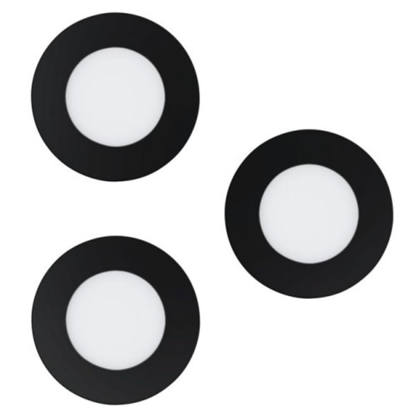 EGLO FUEVA-Z Smart Recessed Spotlights – Set of 3 – Black Ø8.5 cm – Zigbee & Bluetooth