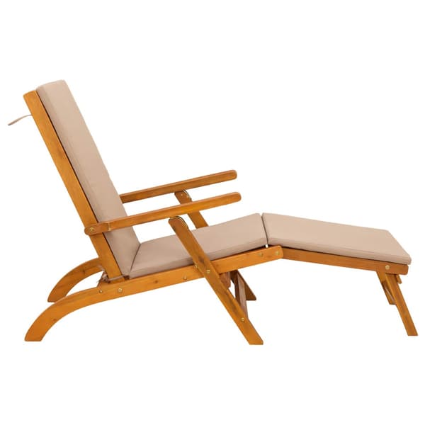 Reclining och Fällbar Solstol 2 pcs 55 x 146 x 91 cm