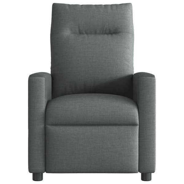 Elektrisk reclinerfåtölj mörkgrå tyg