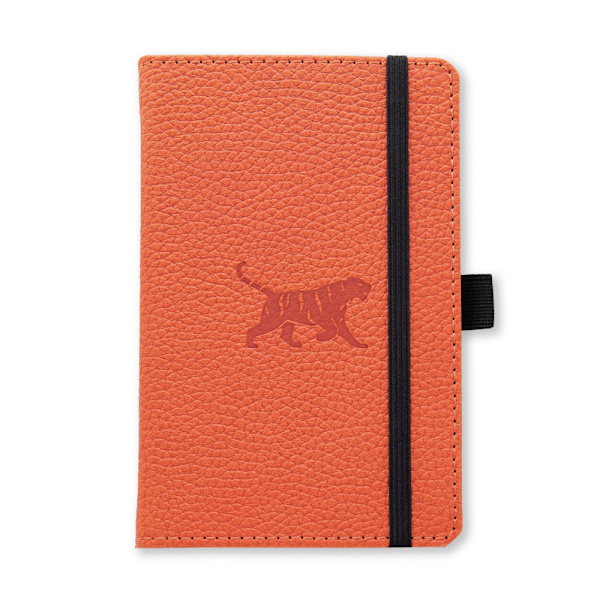 Dingbats* Wildlife A6 Pocket Graph - Orange Tiger Notebook