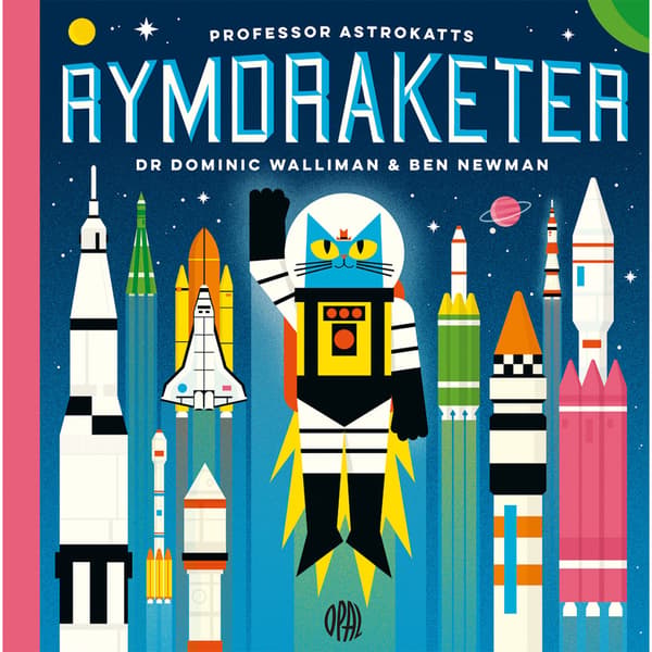 Professor Astrokatts rymdraketer (inbunden)