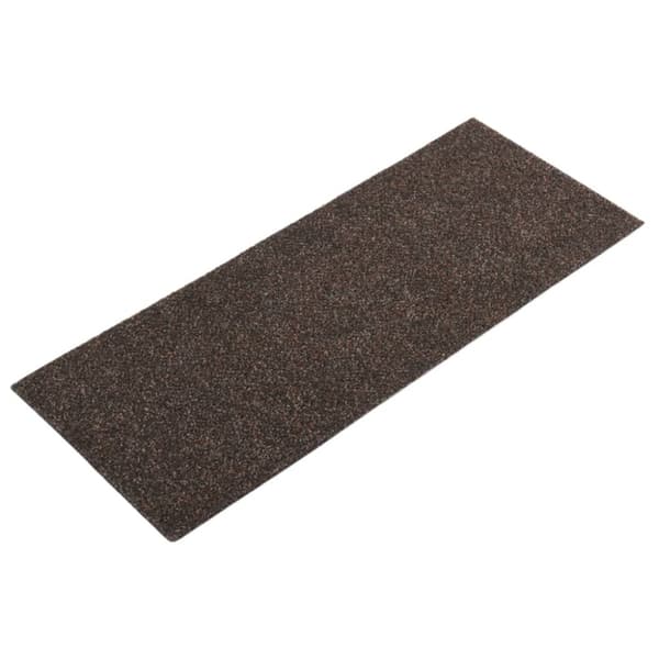 Trappmattor självhäftande 15 st 60x25 cm mörkbruna rektangulära