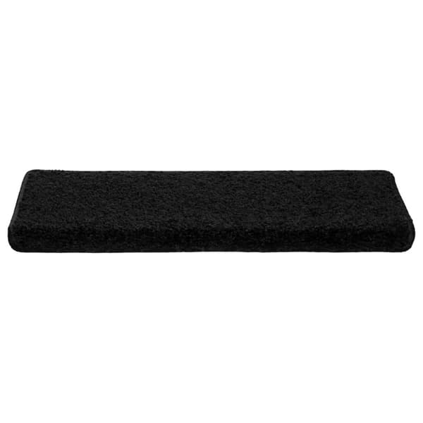 Trappmattor 20 st 65x21x4 cm svarta rektangulära kanter