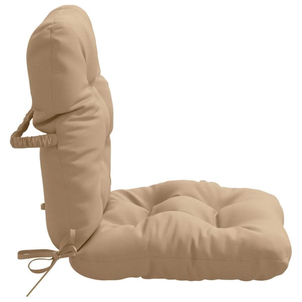 4-delade Höga Ryggstolsdynor VIANEN 4 st 100% Polyester Sand