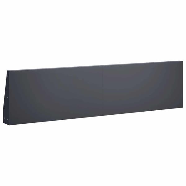 Stödvägg 4 st 80 x 12 x 50 cm Stål Antracit