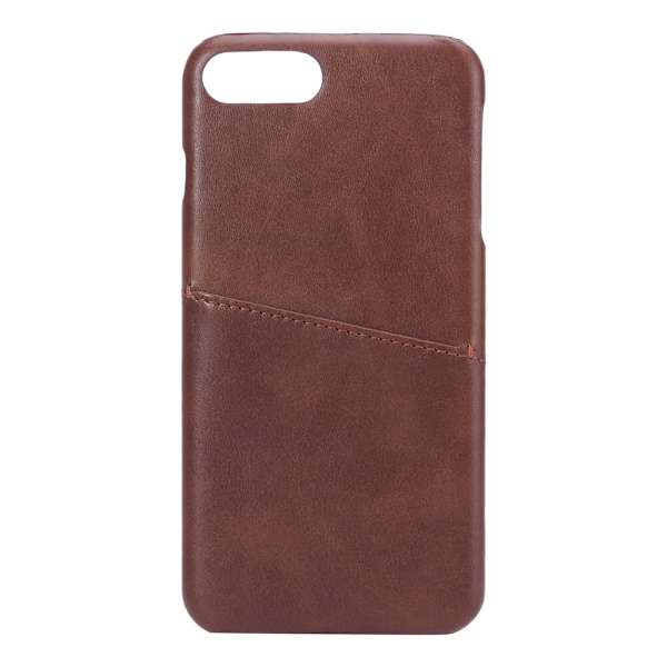 Mobilskal Brun med Kortfack iPhone 6/7/8 Plus